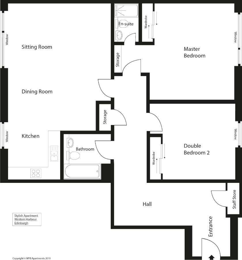 אדינבורו Stylish Apartment מראה חיצוני תמונה